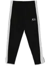 Balenciaga Logo-embroidered Track Pants In Black