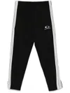 Balenciaga Logo-embroidered Track Pants In Black