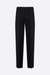 Balenciaga Twill Oversized Pants In Black