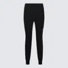Balenciaga Black Skinny Trousers In Black/reflective