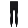 Balenciaga Black Activewear Leggings In Matt Nylon Blend In Black/reflective