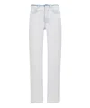 Balenciaga Cut-off Waistband Jeans In Blue