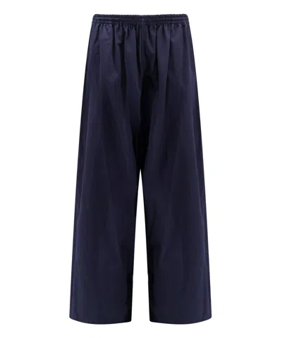 Balenciaga Baggy Cotton Denim Trousers In Blue