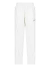 Balenciaga Logo Track Pants In Tech Fabric In White