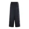 Balenciaga Sporty Trousers Featuring Side Stripes In Blue