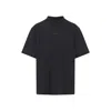 Balenciaga Logo Lettering Crewneck T-shirt In Black