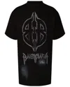 Balenciaga Metal Bb Stencil Oversized Vintage T-shirt In Black