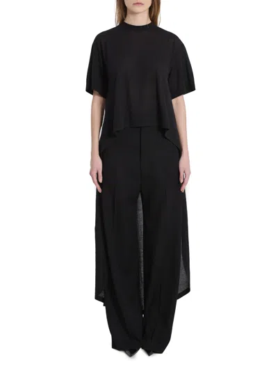 Balenciaga Tshirt With Train In Black