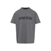 Balenciaga Graphic Text Grey T-shirt With Relaxed Fit In Grey