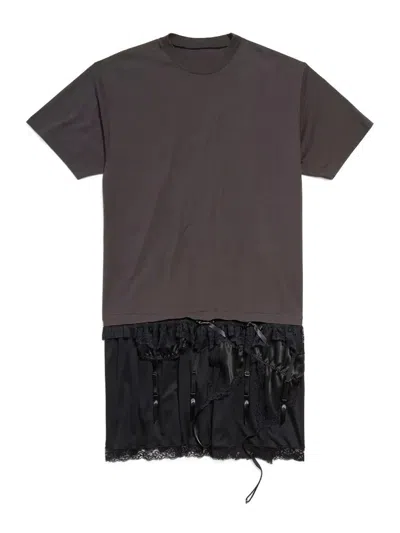 Balenciaga T-shirt Lingerie In Brown