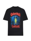 Balenciaga Cotton Salon De Couture Gothic T-shirt In Black
