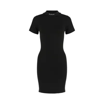 Pre-owned Balenciaga T-shirt Mini Dress 'washed Black' | Women's Size S