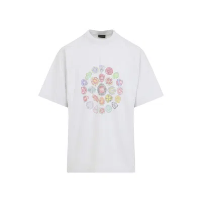 Balenciaga Medium Fit Short Sleeve Graphic T-shirt In White