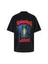 Balenciaga Cotton Salon De Couture Gothic T-shirt In Black