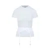 Balenciaga Lingerie T-shirt Lace Detail In White