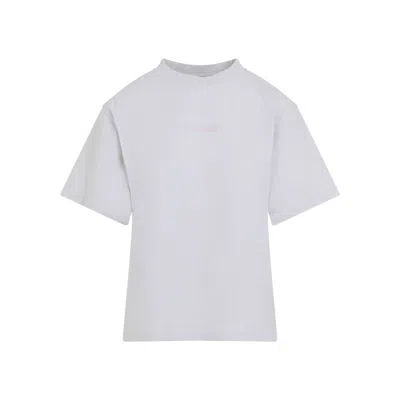 Balenciaga Short Sleeve Crew Neck Top In White