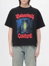 Balenciaga Medium Fit Graphic Crew Neck T Shirt In Black