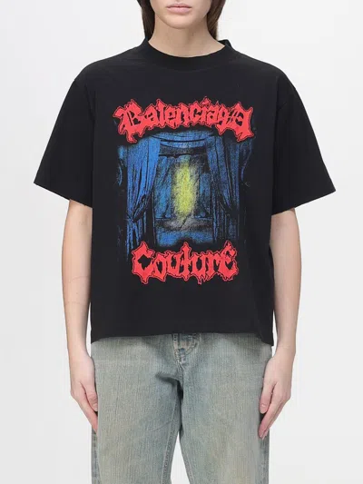 BALENCIAGA BALENCIAGA PRINTED COTTON T-SHIRTS,i15437002