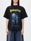 Balenciaga Oversized T-shirt In Black
