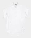 Balenciaga Pocketed Short Sleeve Shirt With Curved Hem In White
