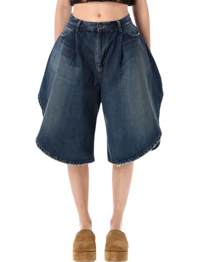 Balenciaga Tulip Bermuda In Blue