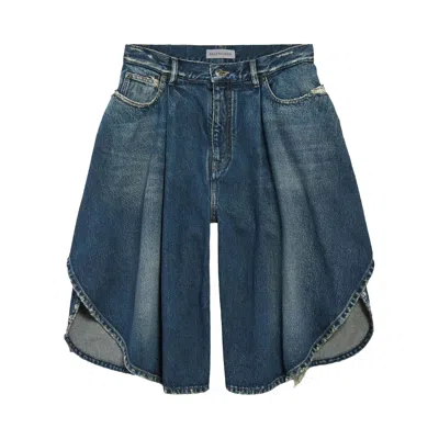 Pre-owned Balenciaga Tulipe Bermuda 'dark Ocean' | Blue | Women's Size Onesize