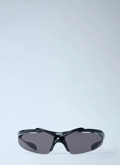Balenciaga Men Turbo D-fram Sunglasses In Gray