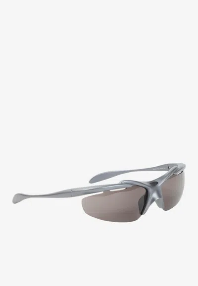 Balenciaga Turbo D-frame Sunglasses In Gray