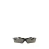 Balenciaga Turbo Rectangle Sunglasses In Black