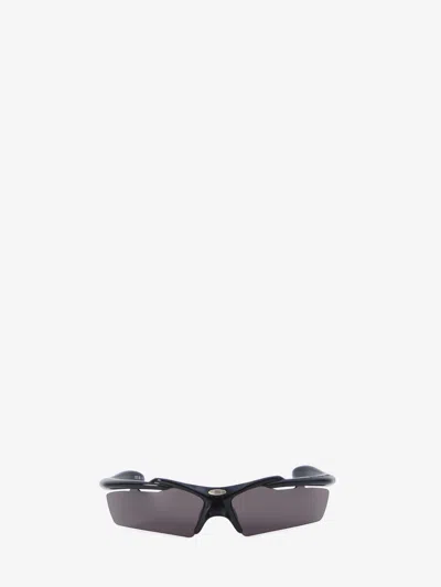 Balenciaga Black Acetate Turbo Rectangle Sunglasses | ModeSens