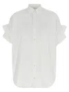 Balenciaga Camicia In Popeline Bianco Donna In White