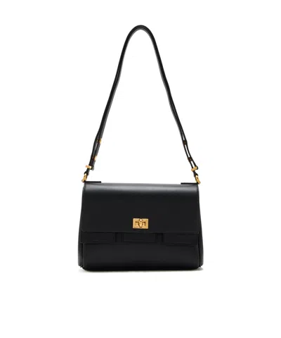Balenciaga Turnlock Shoulder Bag In Black