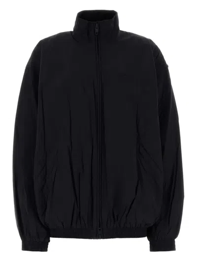 BALENCIAGA TURTLENECK ELASTIC-CUFF JACKET