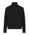 Balenciaga Turtleneck Knit Jumper In Black