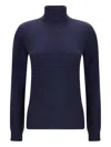 Balenciaga Turtleneck Sweater In Blue