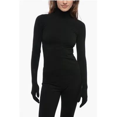 Balenciaga Turtleneck Sweater With Touchscreen Gloves