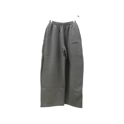 Balenciaga Logo Embroidered Barrel Pants In Multi