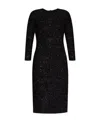 Balenciaga Tweed Button-up Dress In Black