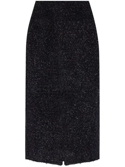 Balenciaga Tweed Midi Skirt