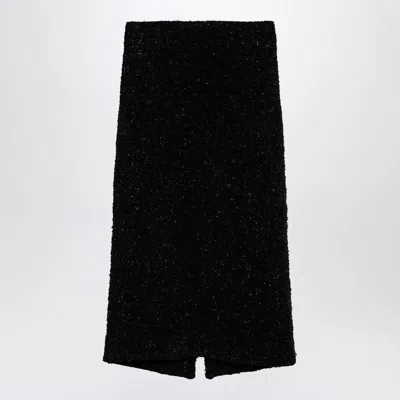 Balenciaga Tweed Midi Skirt