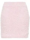 Balenciaga Pink Cotton Blend Tweed Mini Skirt
