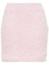 Balenciaga Women's Tweed Mini Skirt In Pink