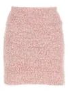 Balenciaga Pink Cotton Blend Tweed Mini Skirt