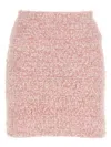 Balenciaga Pink Cotton Blend Tweed Mini Skirt In Pink