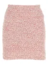 Balenciaga Pink Cotton Blend Tweed Mini Skirt In Pink