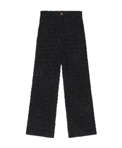 BALENCIAGA BALENCIAGA TWEED METALLIC THREAD TROUSERS