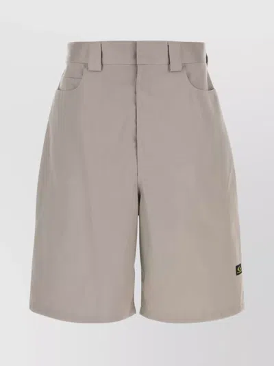 BALENCIAGA TWILL BERMUDA SHORTS WITH BELT LOOPS AND POCKETS