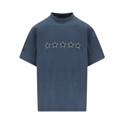 Pre-owned Balenciaga Twisted Crew Neck T-shirt 'washed Navy' | Blue | Men's Size M