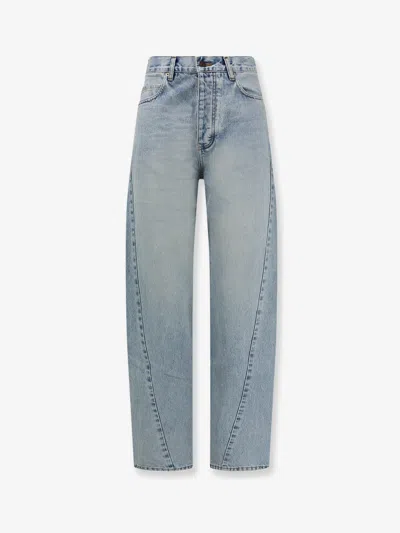 Balenciaga Faded Twisted-seam Jeans In Animal Print