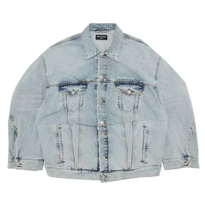 Pre-owned Balenciaga Twisted Sleeve Jacket 'blue Skies'